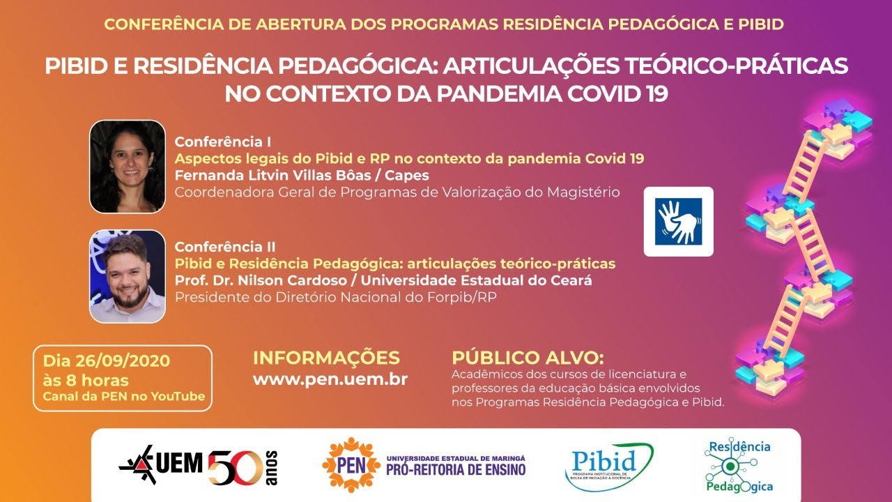 Pibid e Resid. Pedagógica: articulações teórico-práticas no contexto da pandemia