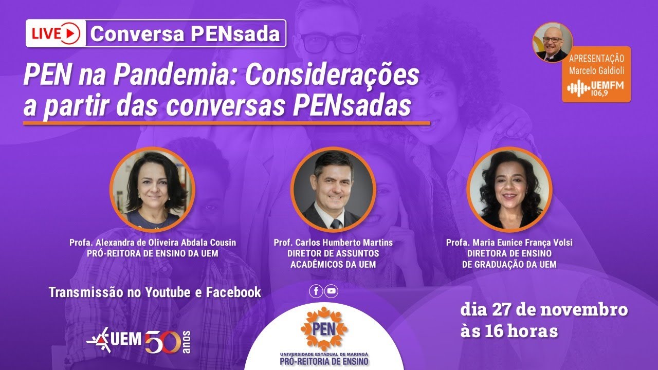 PEN na Pandemia - Considerações a partir das conversas PENsadas - 27/11 - 16h
