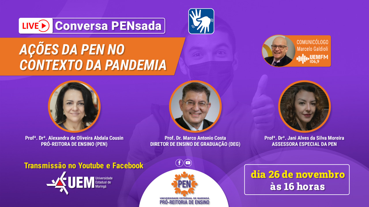 AÇÕES DA PEN NO CONTEXTO DA PANDEMIA - 26/11 - 16h