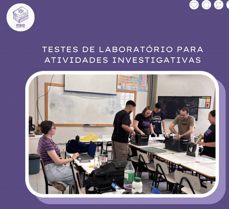 Foto 7 das ações realizadas do Pibid/UEM
