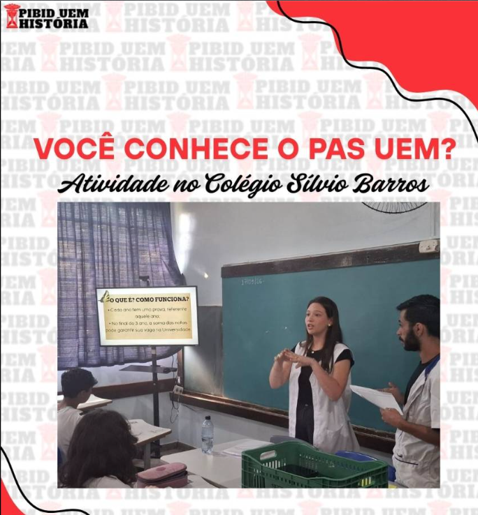 Foto 10 das ações realizadas do Pibid/UEM