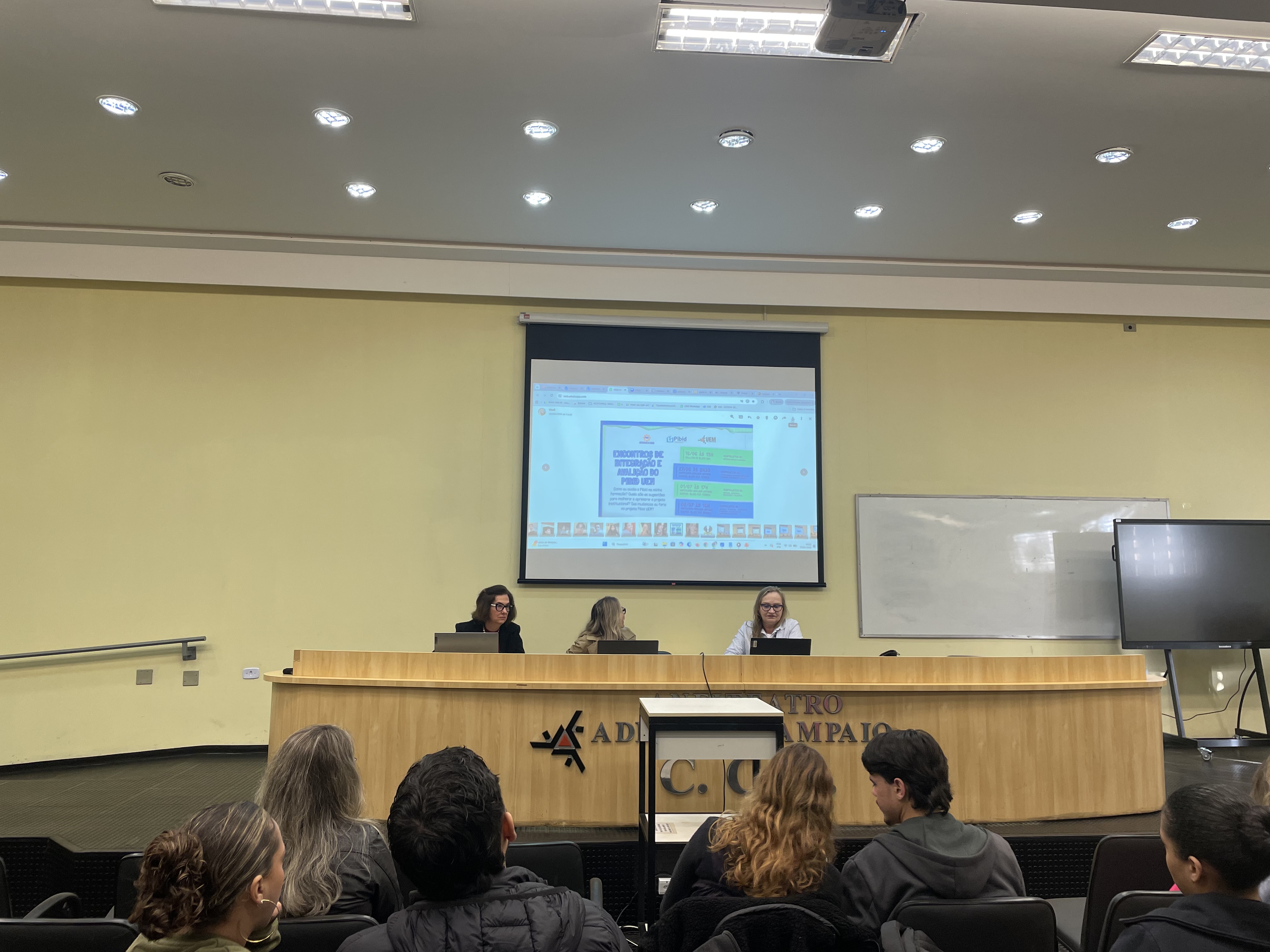 Foto 27 - Encontro de Integração e Avaliação do PIBID/UEM - 2026 - Subprojetos de Alfabetização Educação Especial, Pedagogia Refugiados e Letras-Inglês
